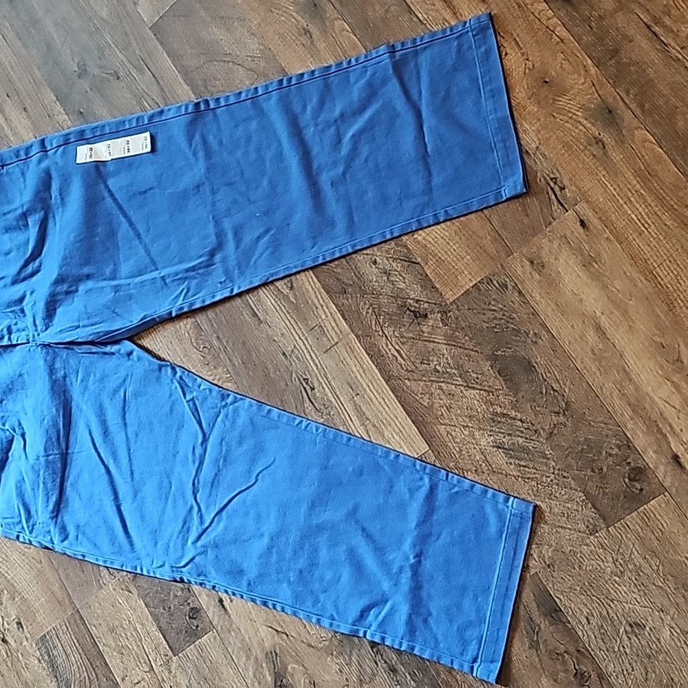 Sz 38 x 32 Houston White BNWT Cobalt Blue royal chino khaki prep classic look - Picture 3 of 7